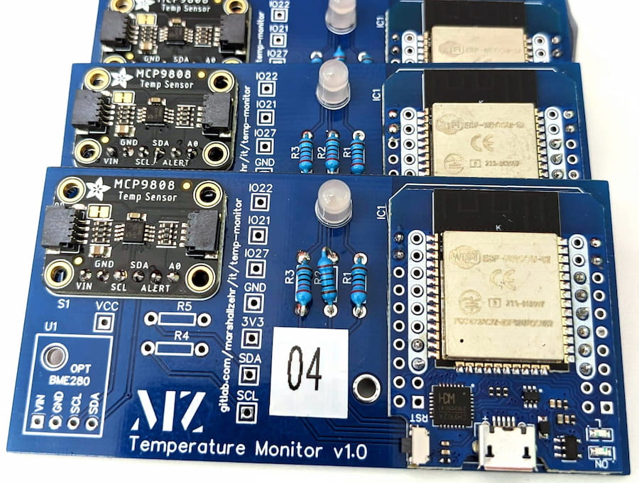 MZ temperature monitors